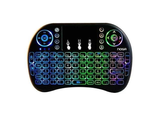 &uu MINI TECLADO PC INALAMBRICO RGB NOGA NKB-K2R